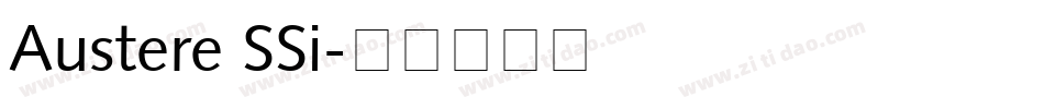 Austere SSi字体转换